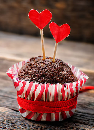 Valentine's Day Chocolate Cupcake
